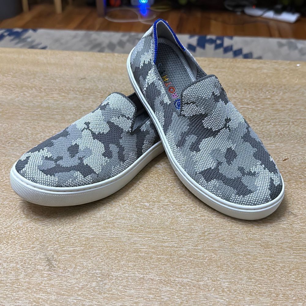 Rothy’s The Kids Sneaker Grey Camo